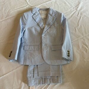 Boys sear sucker jacket and pant